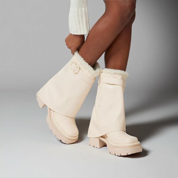 NIB Circus NY By Sam Edelman Vanilla Noah Lined Lug Sole Boot - Picture 6 of 6